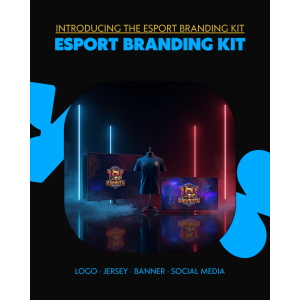 Esport Branding Kit - Logo Frame + Jersey + Banner + Social Media