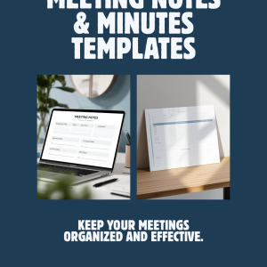 Meeting Notes & Minutes Template Pack - 5 Professional Styles