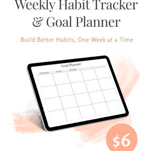 Weekly Habit Tracker and Goal Planner