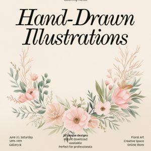 Blooming Florals - Hand-Drawn Botanical Illustrations